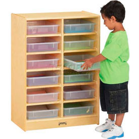 Jonti-Craft® Mobile Cubbie w/12 Clear Paper-Trays 24-1/2