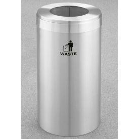 Glaro Recyclepro Value Trash Can 23 Gallon Satin Aluminum W-1542SA-SA-W