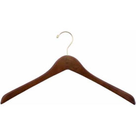 NAHANCO 10-19GH Jacket Hanger-Concave W/Gold Hardware 19