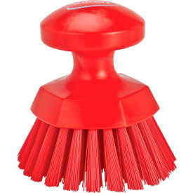 Vikan 38854 Round Hand Brush- Stiff Red 38854