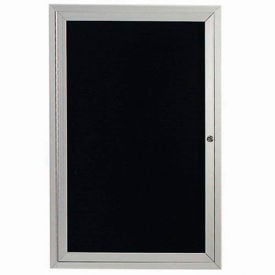 Aarco 1 Door Letter Board Cabinet Illuminated - 24