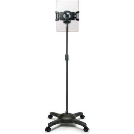 Aidata US-5123RB Universal Tablet Mobile ViewStand with Locking Casters Black US-5123RB