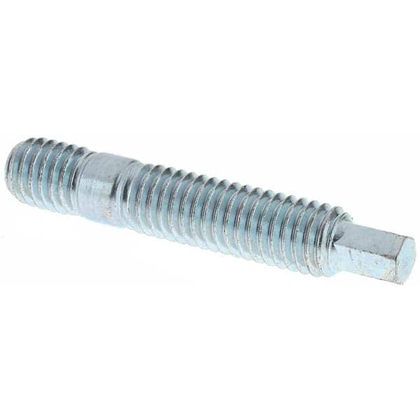 Unequal Lengths Threaded Stud: 3/8-16 Thread, 2-7/32