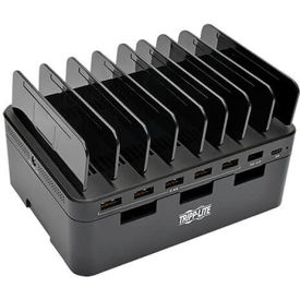 Tripp Lite 7-Port USB Charging Station with Quick Charge 3.0 USB-C Port and Device Storage U280-007-CQC-ST