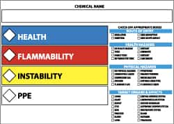 Chemical & Hazardous Material Sign: Rectangle, 