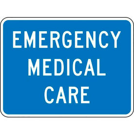 AccuformNMC™ Emergency Medical Care Traffic Safety Sign EGP Aluminum 18