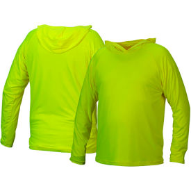 Pyramex® RLPH1NS Long Sleeve Pullover Hoodie with UV Protection 3XL Hi-Vis Lime RLPH110NSX3