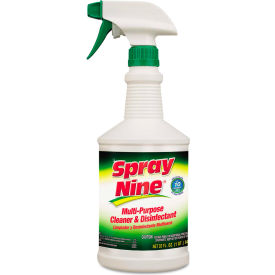 Spray Nine® Multi-Purpose Cleaner & Disinfectant 32 oz. Bottle 12 Bottles - 26832 ITW26832CT