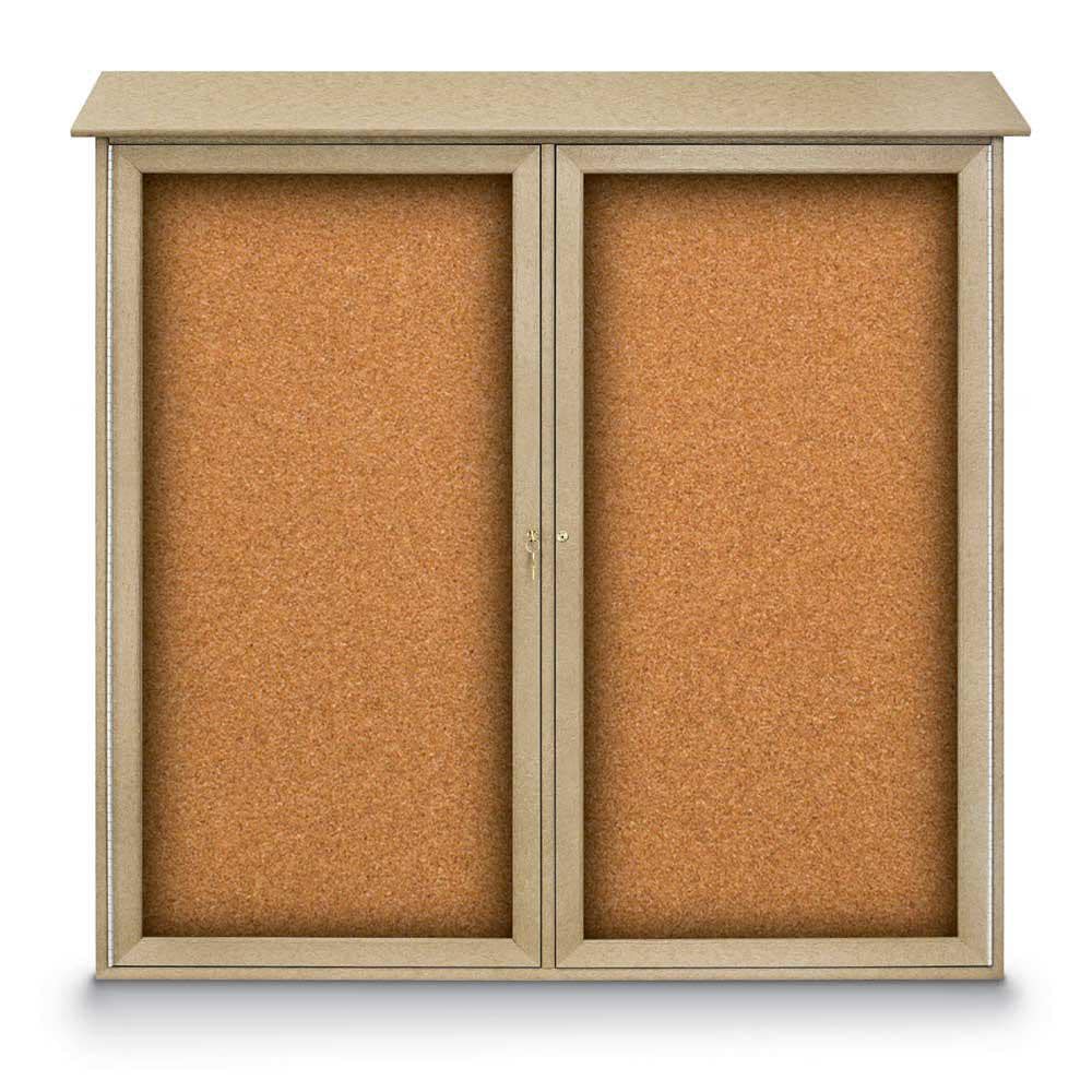 Enclosed Cork Bulletin Board: 48