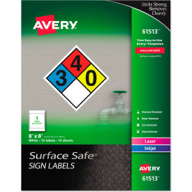 Avery® Surface Safe Sign Labels 8