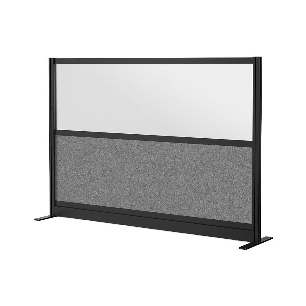 Office Cubicle Partitions, Office Cubicle Partition Type: Modular Wall Room Divider , Color: Black, Gray, Frosted , Material: Aluminum  MPN:MW-7048-FWCGWB