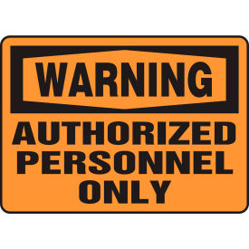 Accuform MADM322VS Warning Sign Authorized Personnel Only 10