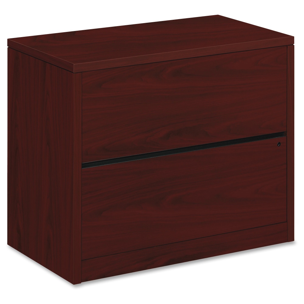 HON 10500 36inW x 20inD Lateral 2-Drawer File Cabinet, Mahogany MPN:10563NN