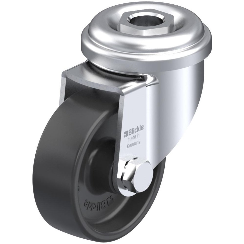 Standard Casters, Mount: Hollow Kingpin , Caster Type: Swivel , Brake Type: No Brake , Bearing Type: Plain Bore , Style: Plain Bore  MPN:275214