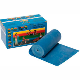 CanDo® Low Powder Exercise Band Blue 6 Yard Roll 1 Roll/Box 10-5214