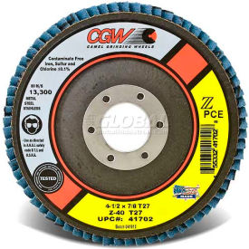 CGW Abrasives 41724 Abrasive Flap Disc 4-1/2