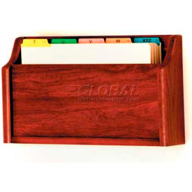 Wooden Mallet Single Square Bottom Legal Size File Holder Mahogany CH17-1MH