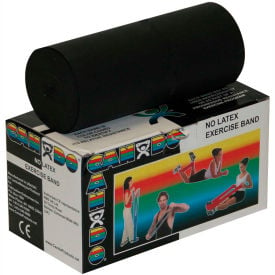 CanDo® Latex-Free Exercise Band Black 6 Yard Roll 1 Roll/Box 10-5615