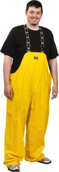 Bib Overalls: Size 2XL, Yellow, Polyester & PVC MPN:70529_310-2XL