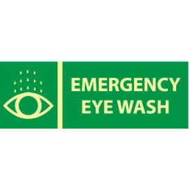 Glow Sign Rigid Plastic - Emergency Eye Wash GL303R