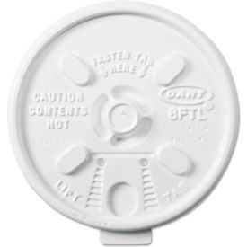 Dart® Lift n' Lock Hot Drink Cup Lid For 8 oz Cups White Pack of 1000 8FTL