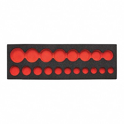 Black/Red Tool Storage Foam Inserts Poly MPN:J74116F