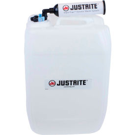 Justrite 12843 VaporTrap™ UN/DOT Carboy With Filter Kit HDPE 20-Liter 7 Ports 12843