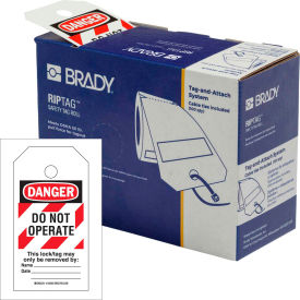 Brady® 150502 RipTag™ Safety Tag Roll Do Not Operate 3