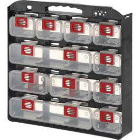 ShopSol 1010500 Bin Compartment Case - 1 Sided 11 Locking Bins 15-1/2