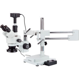 AmScope SM-4TZ-144-10MT 3.5X-90X Trinocular Zoom Stereo Microscope with 144-LED Light & 10MP Camera SM-4TZ-144-10MT