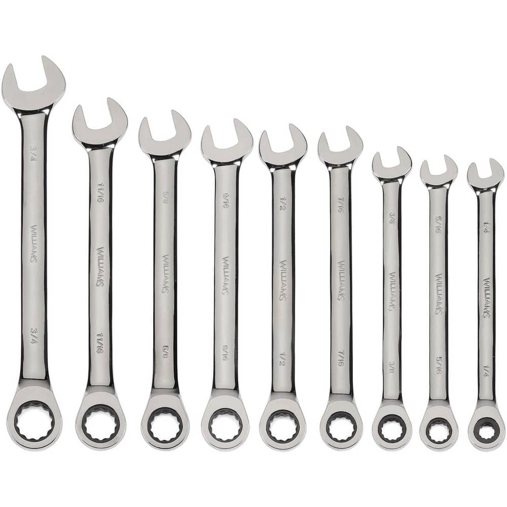 Combination Wrenches, Size (Inch): 1/2 , Type: Combination Ratcheting Wrench , Finish: Polished Chrome , Head Type: Combination , Box End Type: 12-Point  MPN:JHW1216NRC