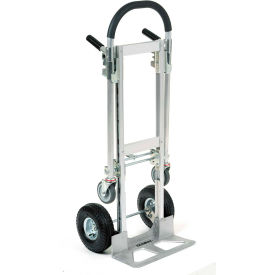 GoVets™ Junior Aluminum 2-in-1 Convertible Hand Truck With Pneumatic Wheels 664241