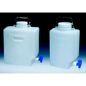 Thermo Scientific Nalgene™ Rectangular HDPE Carboy with Spigot 20 Liter Case of 4 2320-0050