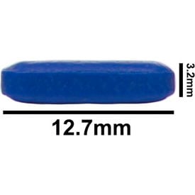 Bel-Art Spinbar Teflon Octagon Magnetic Stirring Bar 12.7 x 3.2mm Blue 371090036