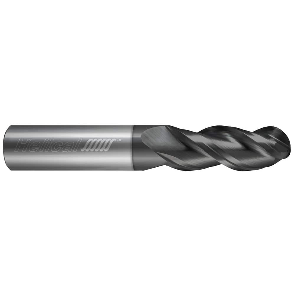 Ball End Mills, Mill Diameter (Inch): 1/8 , Mill Diameter (Decimal Inch): 0.1250 , Number Of Flutes: 3 , End Mill Material: Solid Carbide  MPN:87816