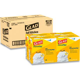 Glad® Tall Kitchen Drawstring Trash Bags 13 Gal 0.72 mil 24