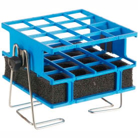 Thermo Scientific Half-Size Test Tube Rack Clamp For 21-25mm Tubes 4 x 4 Array Blue 30187