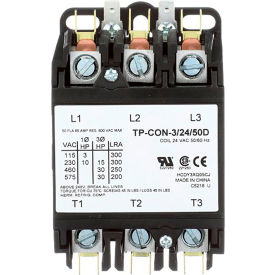 Tradepro® Contactor 50 Amp 24V 3 Pole TP-CON-3/24/50D