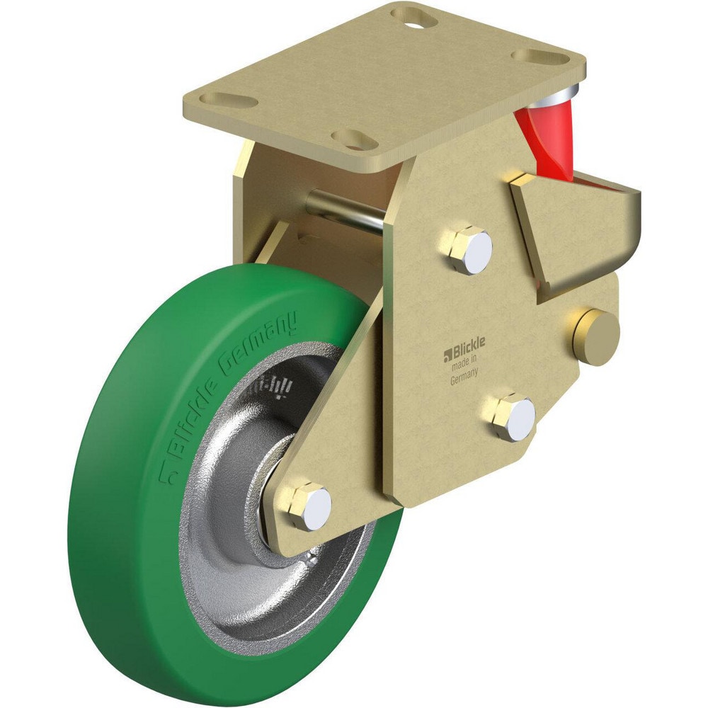 Top Plate Casters, Mount Type: Plate , Number of Wheels: 1.000 , Wheel Diameter (Inch): 8 , Wheel Material: Synthetic , Wheel Width (Inch): 2  MPN:910163