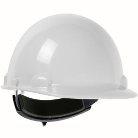 Dynamic Dom Cap Style Dome Hard Hat HDPE Shell 4-PT Suspension Rachet Adjustment White 280-HP341R-01