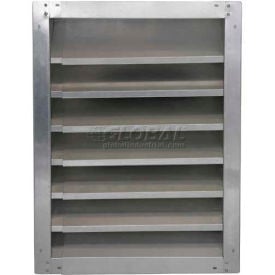 High Galvanized Fixed-Height Adjustable Width Louver 18