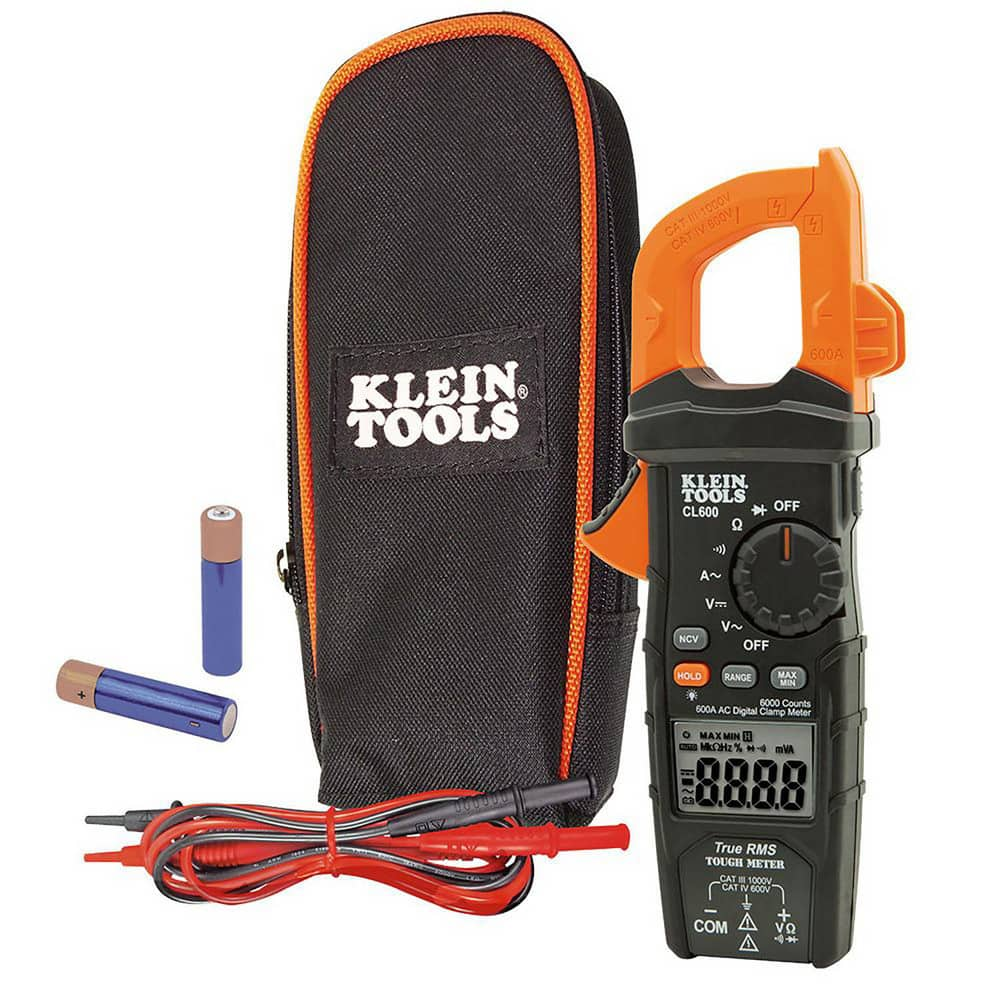 Clamp Meters, Clamp Meter Type: Auto Ranging , Measures: Current , Jaw Style: C-Clamp , Jaw Capacity (Decimal Inch): 1.3800 , Maximum DC Voltage: 1000  MPN:CL600