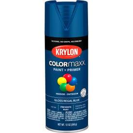 Krylon® Colormaxx™ Paint & Primer 12 oz. Gloss Regal Blue - Pkg Qty 6 K05535007