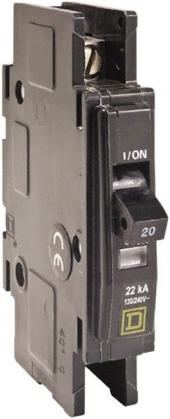 20 Amp, 240 VAC, 1 Pole, Panel Mount Miniature Circuit Breaker MPN:QOU120VH