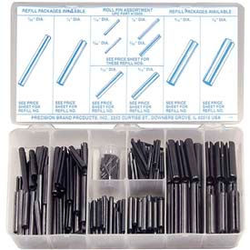 300 Piece Roll Pin Assortment - Made In USA 12925