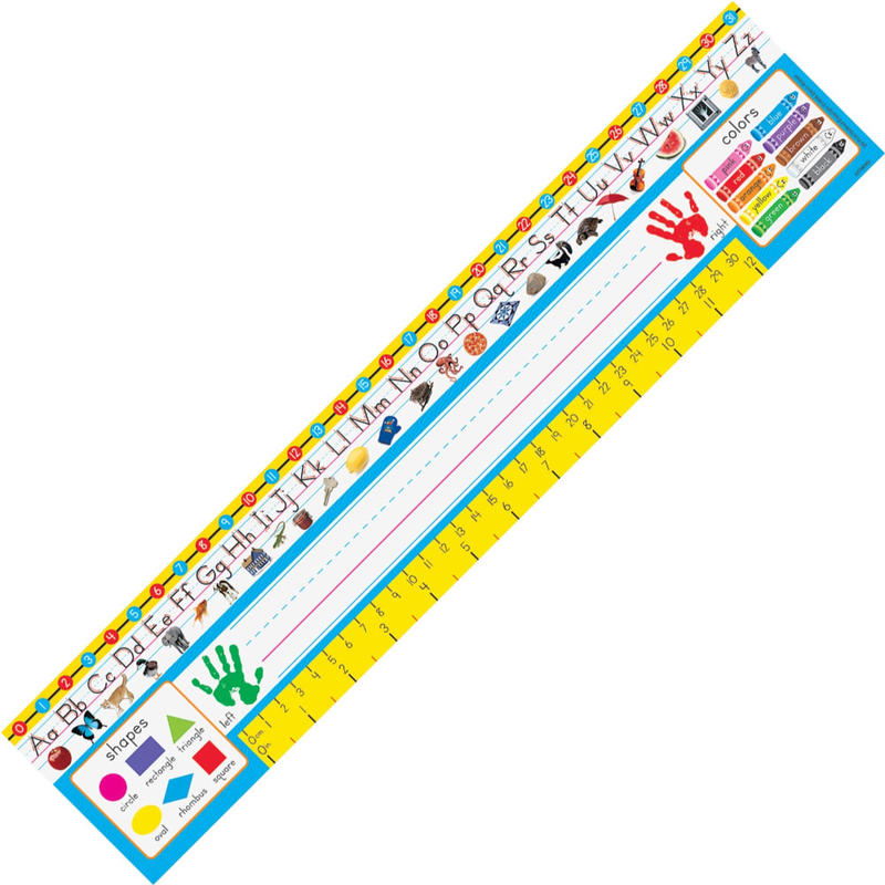 Trend PreK-1 Desk Toppers Reference Name Plates - 3.75in Height x 18in Width x 16in Length - 36 / Pack (Min Order Qty 7) MPN:69401