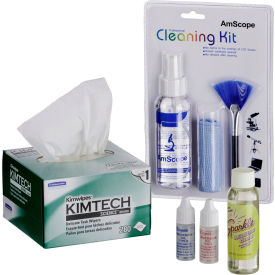 AmScope MLAB-CLS-CKI-KIM Microscope Operation and Maintenance Kit - Immersion Oil & Cleaning Package MLAB-CLS-CKI-KIM