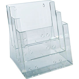 Approved 252378 Three-Tier Brochure Holder 9-1/4