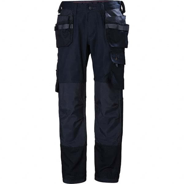 Work Pants: General Purpose, Cotton & Polyester, Navy, 34