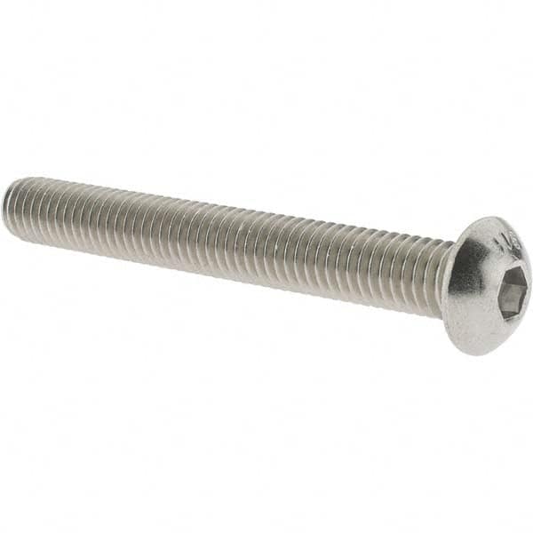 Button Socket Cap Screw: 3/8-16 x 3, Stainless Steel MPN:95641